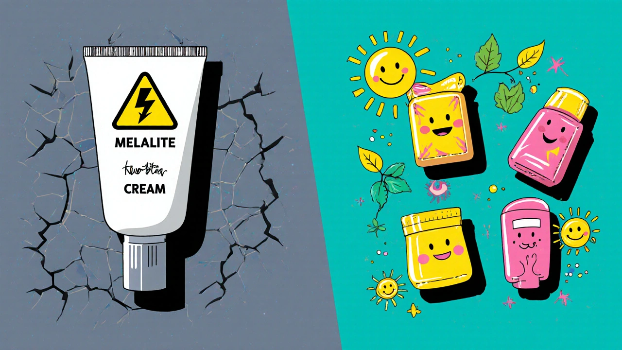 Compare Melalite Forte Cream con alternativas efectivas para manchas en la piel