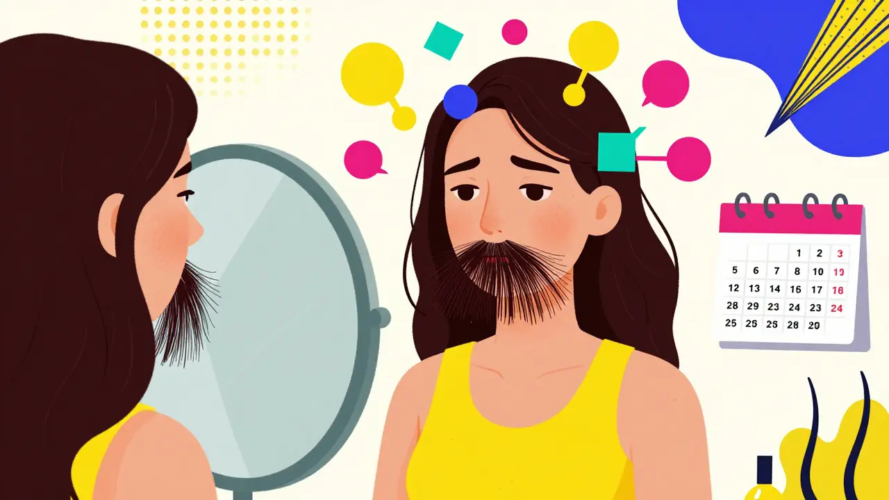 Hirsutismo en el Síndrome de Ovario Poliquístico: Antiandrógenos y Reducción del Vello