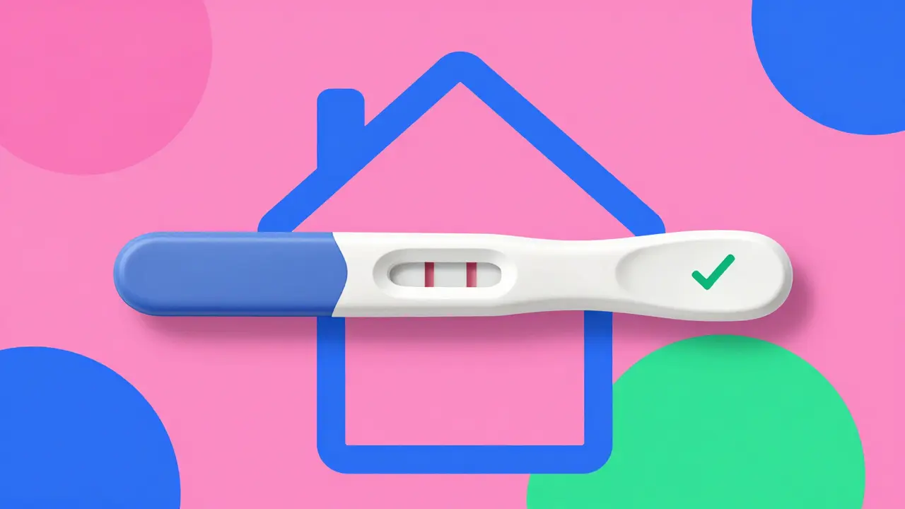 Prueba de embarazo en casa verificada por médico