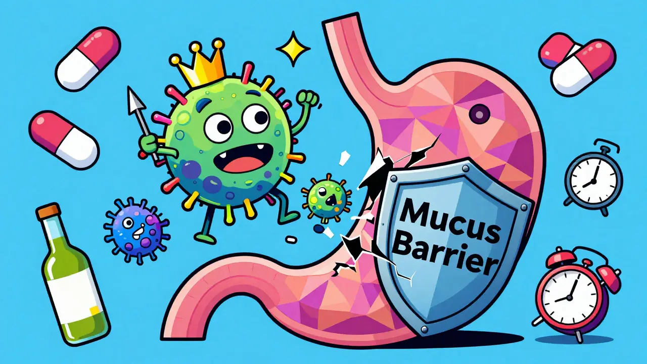 Gastritis: Inflamación de la mucosa gástrica y tratamiento de H. pylori