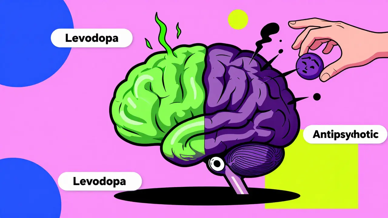 Levodopa y Antipsicóticos: Cómo sus efectos opuestos en la dopamina empeoran los síntomas
