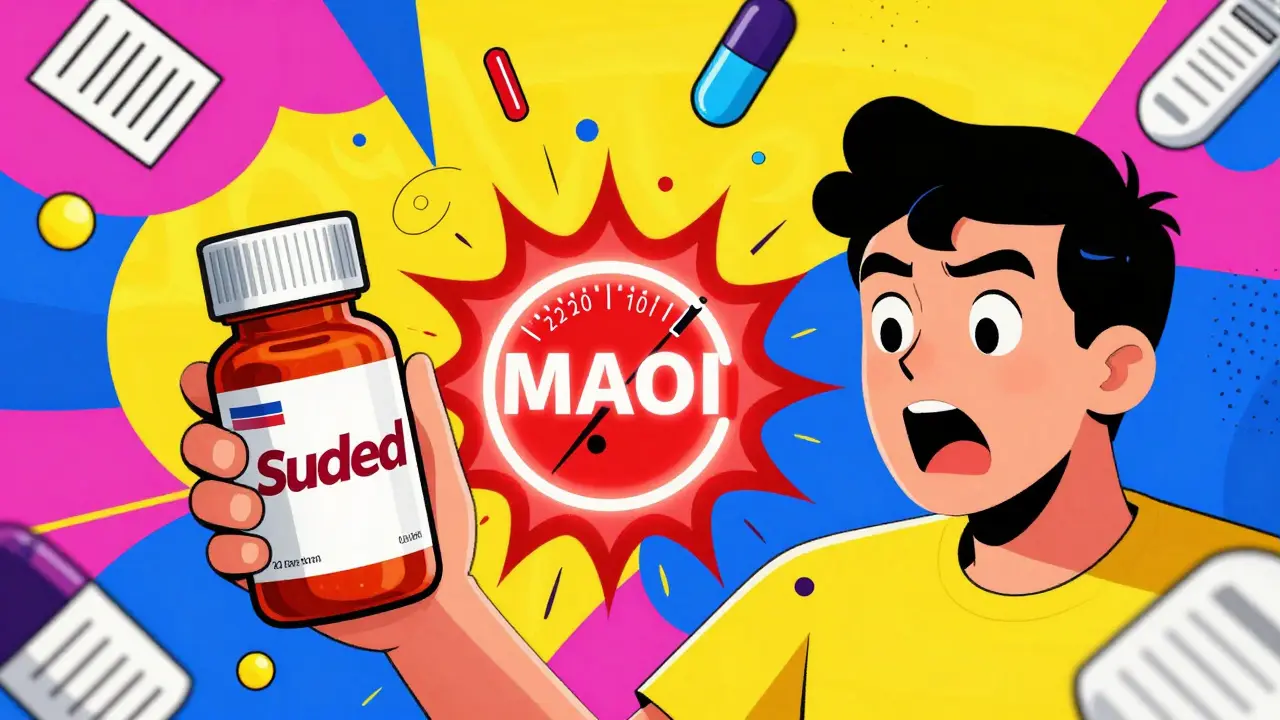 MAOIs y medicinas de venta libre para resfriados: riesgo de crisis hipertensiva y síndrome serotonínico