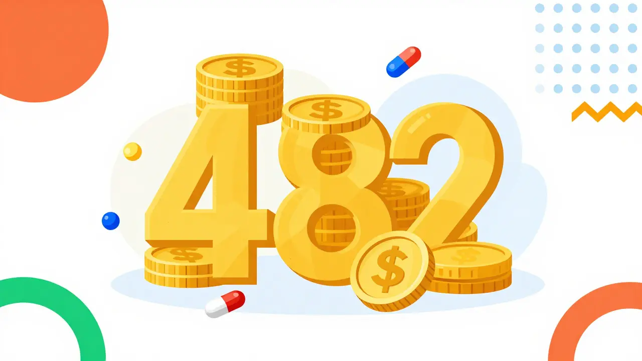 Montón de monedas doradas abstractas representando ahorros en salud